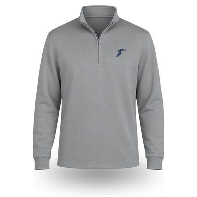 Goodyear Wingfoot Double Pique 1/4-Zip Gusty Grey